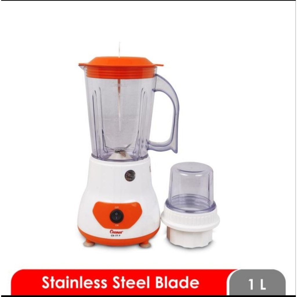 BELENDER COSMOS CB 171P BLENDER 1LITER 2IN1,BAHAN PLASTIK WARNA RENDOM