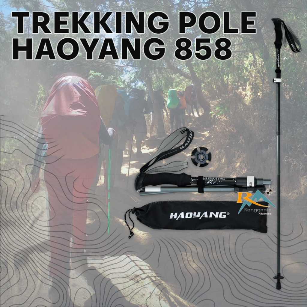 TREKKING POLE HAOYANG 858 PANJANG 125 CM/TONGKAT HIKING RINGAN DAN KUAT/TREKING POLE PENDAKI GUNUNG
