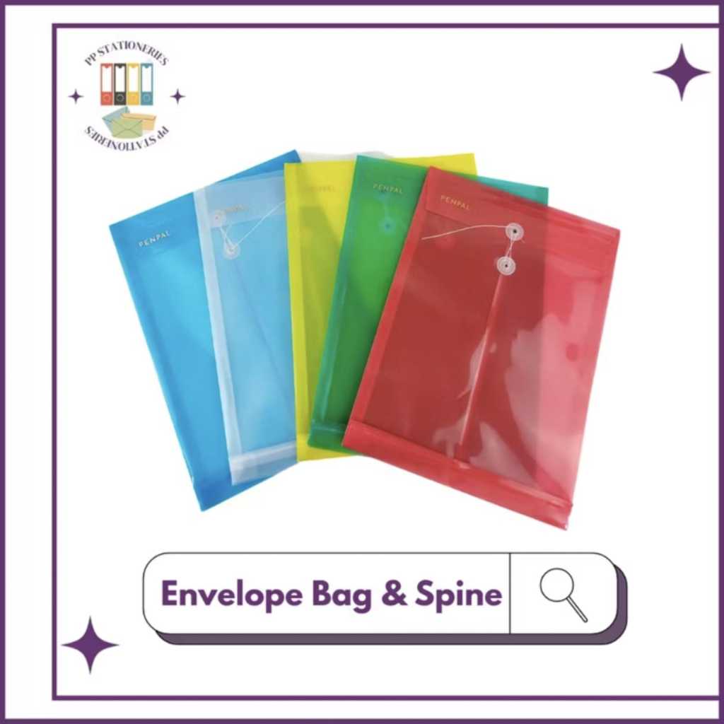 

Penpal Envelope Bag & Spine / Map Tali Jumbo Isi 1 PCS (PL-804)