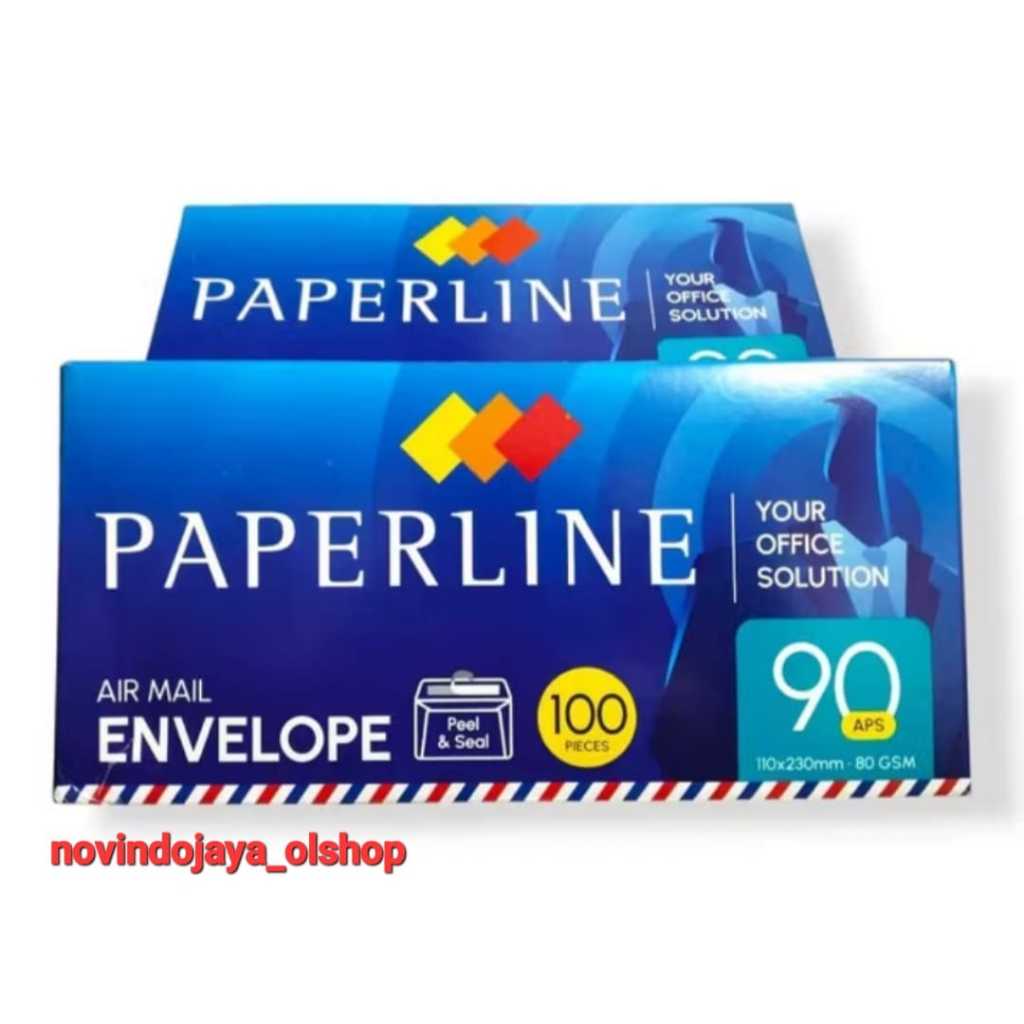 

5PAK AMPLOP PUTIH PAPERLINE 90 APS 110X230MM 80GSM TERLARIS