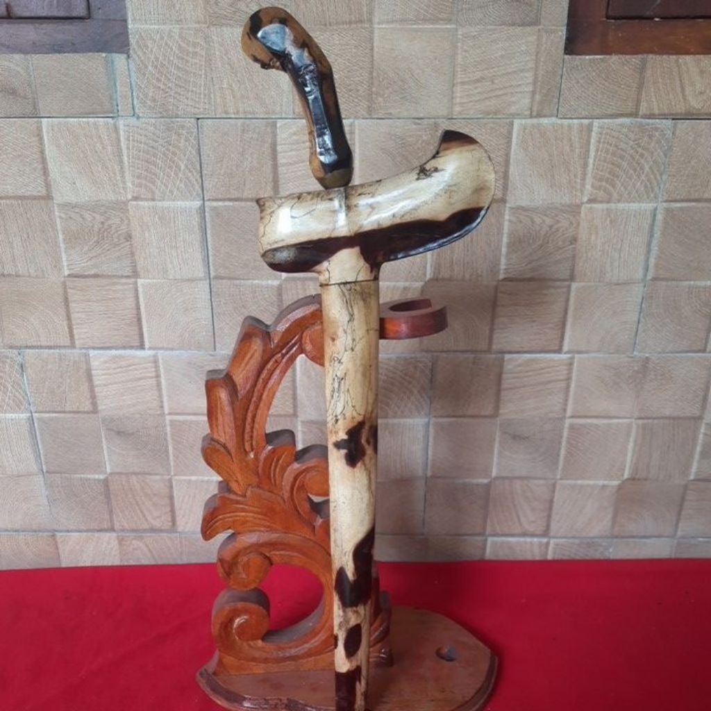 Keris Nogo Rojo Luk 13 ngemut kuningan Sepuh,Pamor Singkir