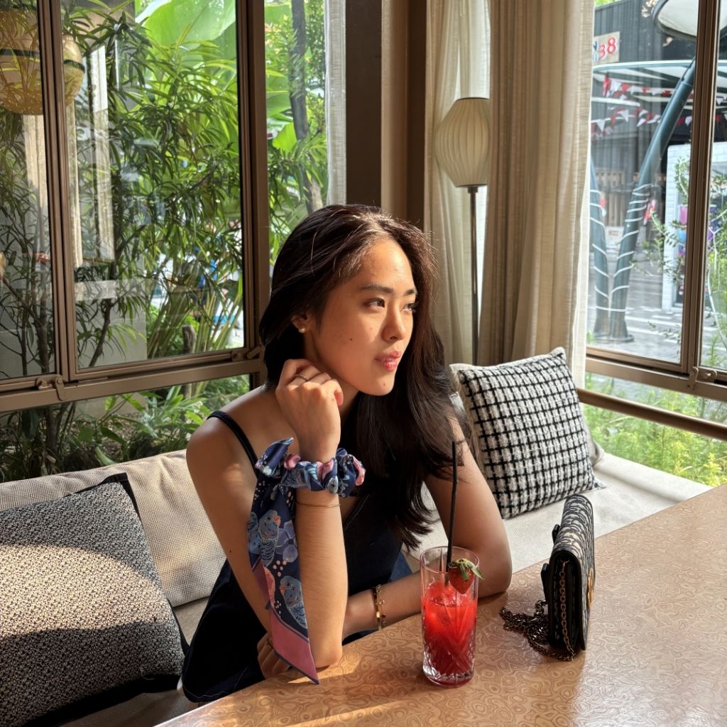 Readystock Set Scrunchie dengan Syal Tas Kawung