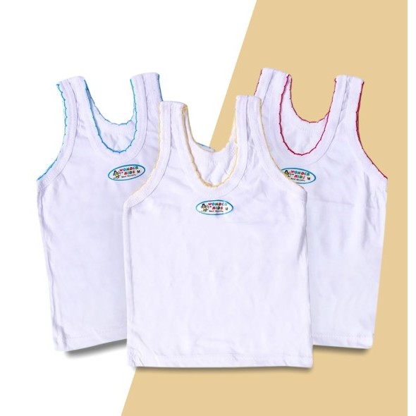 Kaos Dalam Anak (( WONDER KIDS )) Singlet Bayi Katun | Kaos Kutang Neci .