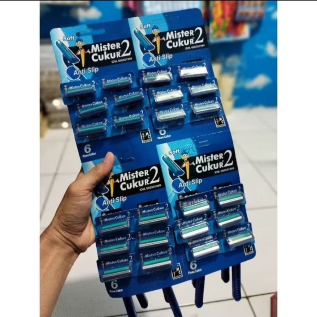 ( ISI 24PCS) ALAT PENCUKUR KUMIS ATAU JENGGOT/PISAU CUKUR