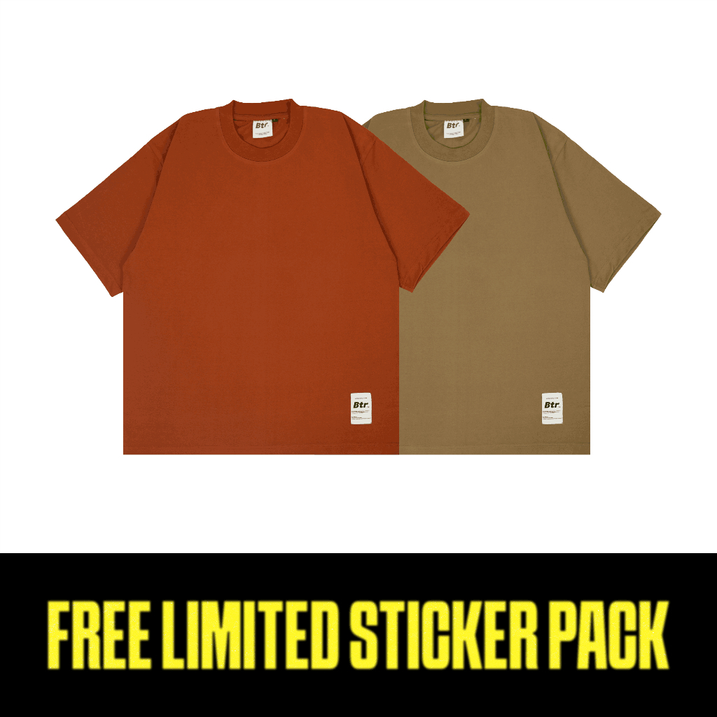 BUNDLING KAOS OVERSIZED ABIYU ORANGE DAN ABIYU BROWN