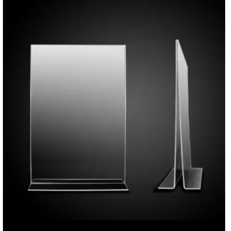 

Tempat brosur akrilik/tent holder akrilik/tent card akrilik A5 tebal 2mm(F)