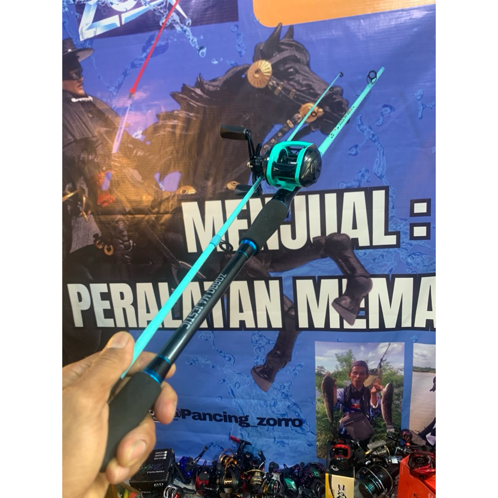 joran zorro majestic 1.8M set bc dan spining reel 4000 exvius