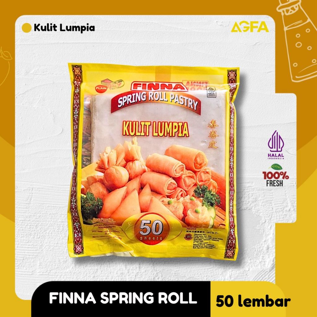 

Kulit Lumpia isi 50 / Kulit Lumpia Finna / Ip Spring Roll Pastry Kulit Samosa / Kulit Risoles / Kulit Renyah / Kulit Lumpia Lentur / Kulit Lumpia Goreng / Kulit Lumpia Tidak Mudah Sobek / Kulit Lumpia Sidoarjo