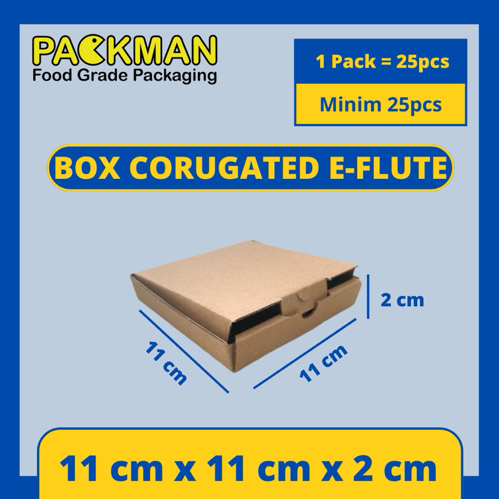 

KARDUS 11x11x2 cm / BOX KARTON CORUGATED DIECUT E-FLUTE / AKSESORIS PACKING ONLINE