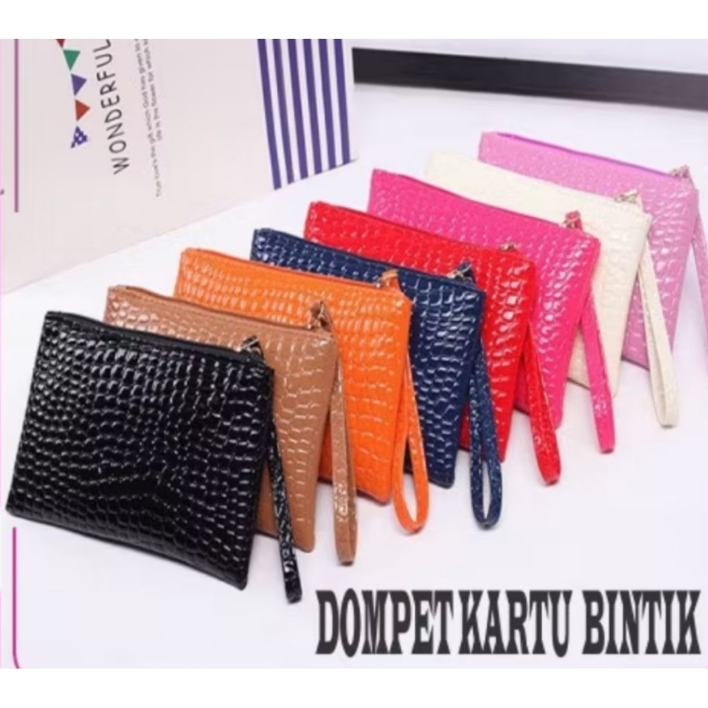 Pouch / Dompet bahan Croco