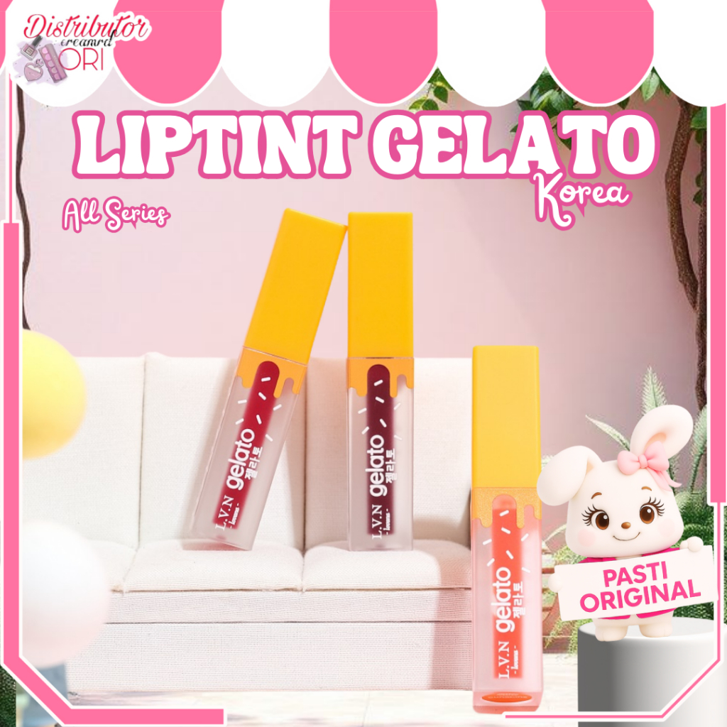 LOVANA Liptint Sunshine Gelato Korea/Pigmented, Ringan, Tidak Lengket, Tahan 12 jam | Distributor Cr