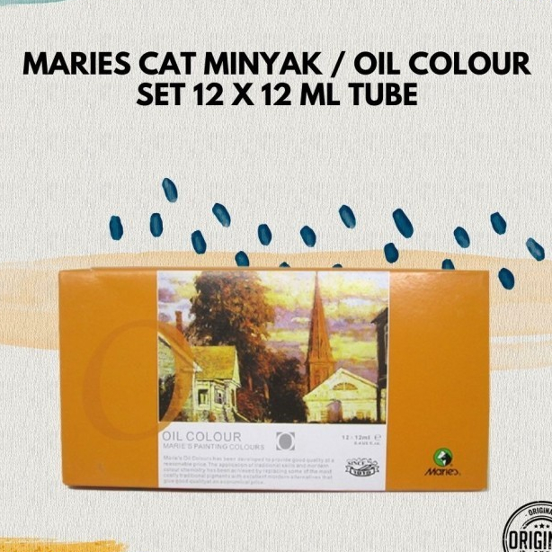 

Maries Cat Minyak / Oil Colour Set 12 x 12 ml Tube