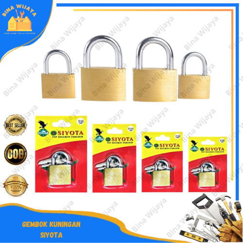 Gembok Kuning 20mm 25mm 32mm 38mm SIYOTA Gembok Koper Gembok Mini Press Siyota Top Security Padlock