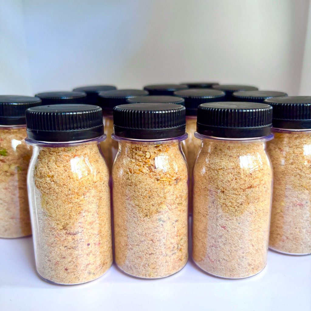 

Uyah Pencok PEDAS / Uyah Sangrai Botol 55g / Garam Cocolan Rujak Buah