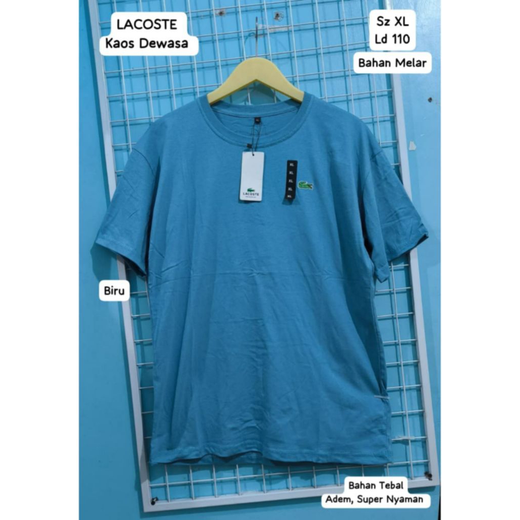 Kaos Pendek Unisex Lacoste Ori