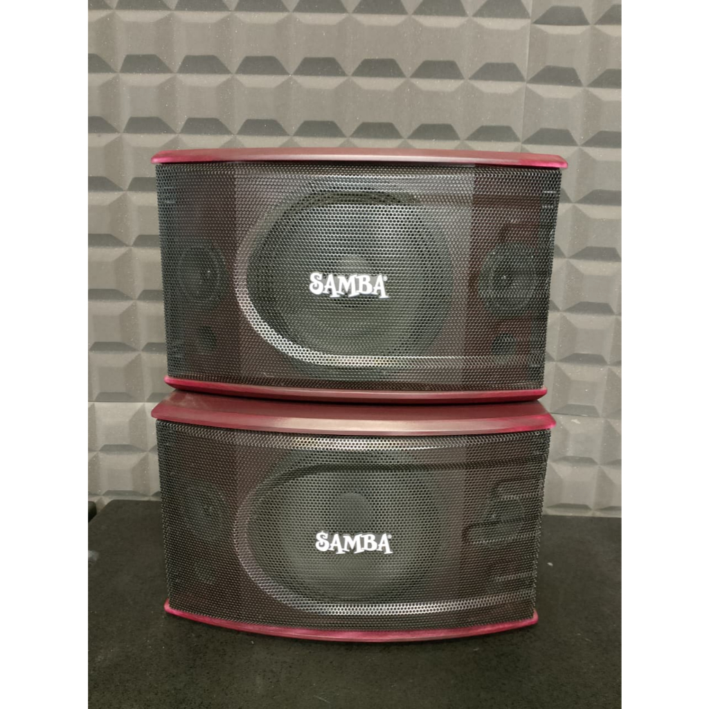 PASSIVE SPEAKER KARAOKE SAMBA SM 450 250 WATT 10 INCH TAKON COKLAT (HARGA 1 PSG) SALON PASIF KARAOKE