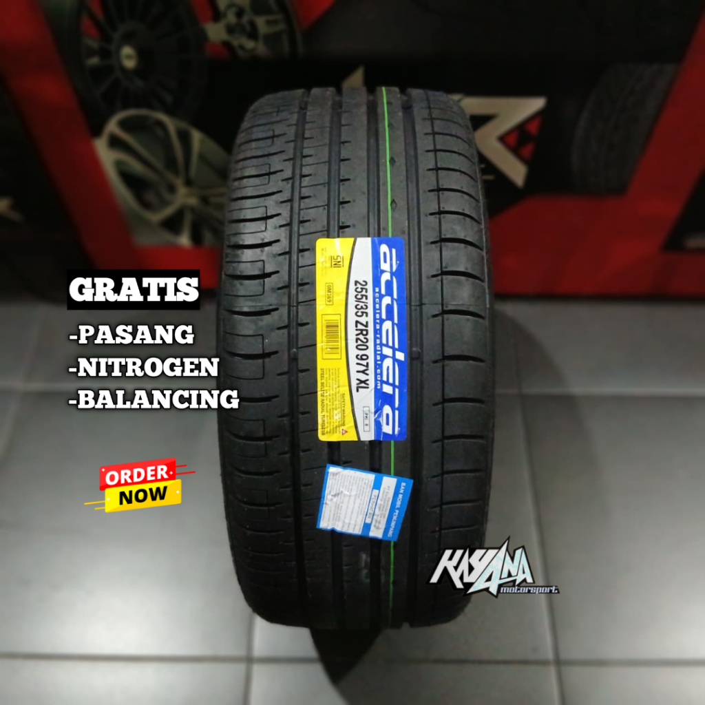 BAN MOBIL ACCELERA PHI R 255 35 R20 BAN TUBELS BERKUALITAS RING 20 255/35