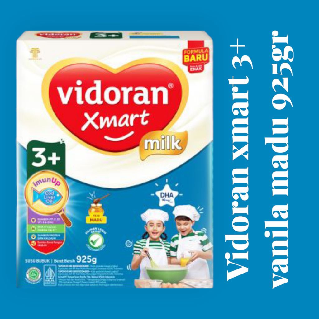 

VIDORAN XMART 3+ VANILA MADU 925gr Exp 2026