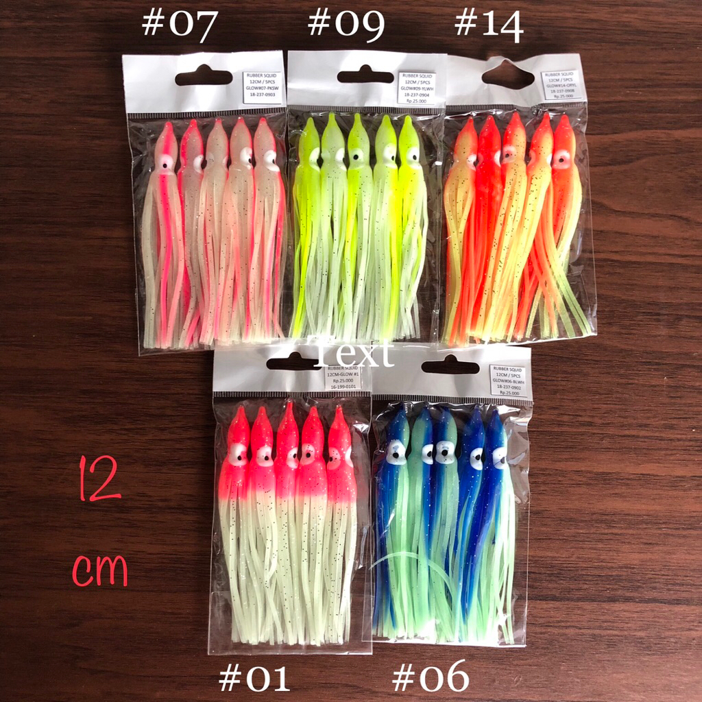 CUMI KARET 12CM / RUBBER SKIRT GLOW 12CM