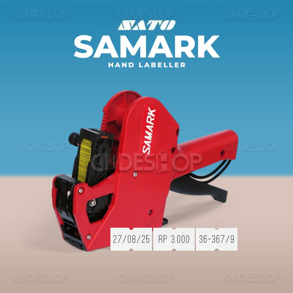 

Hand Labeler Sato SAMARK Cetak Label Harga Price Tag 1 Line Handlabel Handlabeler 8 Digit