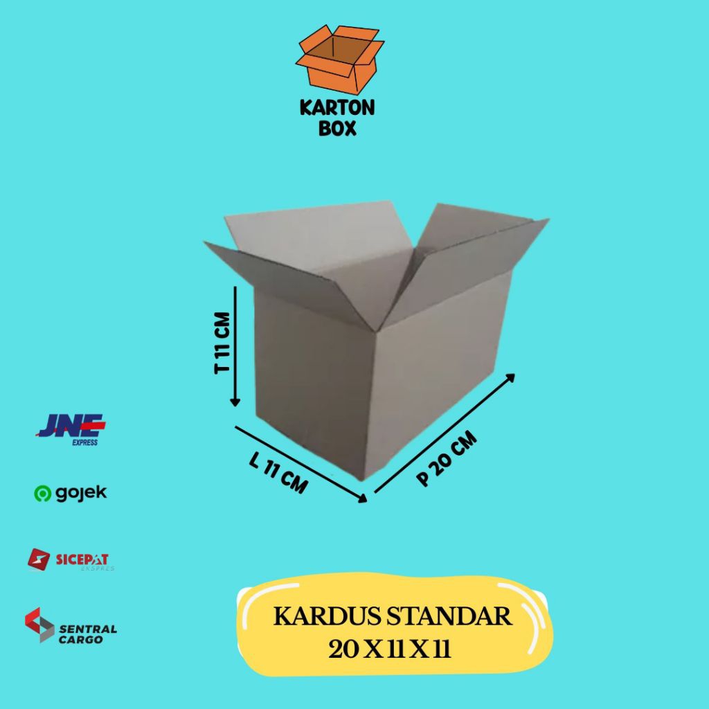 

Kardus Standar Box 20x11x11 Kardus Packing /Box Kardus/ Box Packing