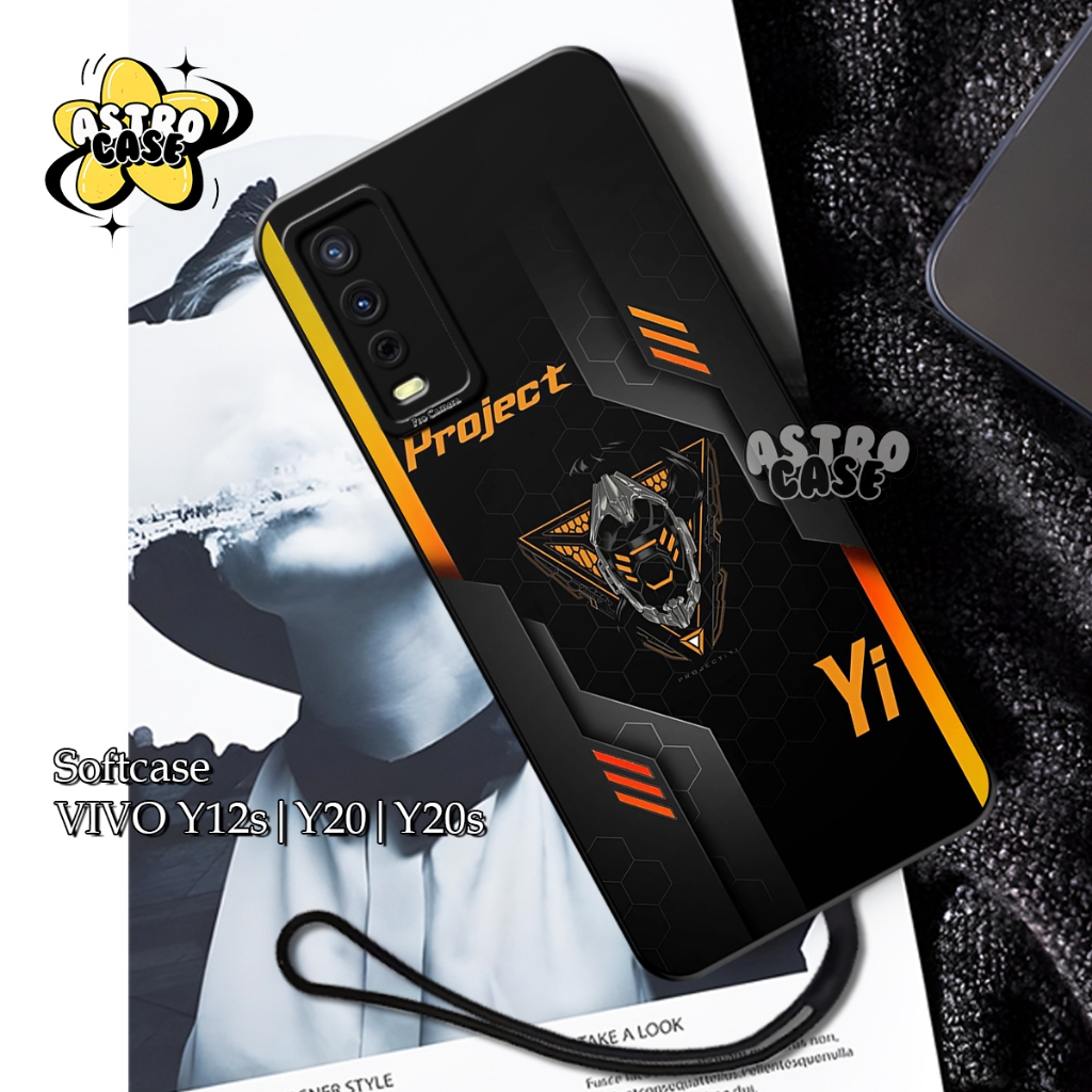 Softcase Vivo Y12s Y20 Y20s Motif Geming Aesthetic Elegant - Case Keren Free Tali Gantungan Hp - Cas