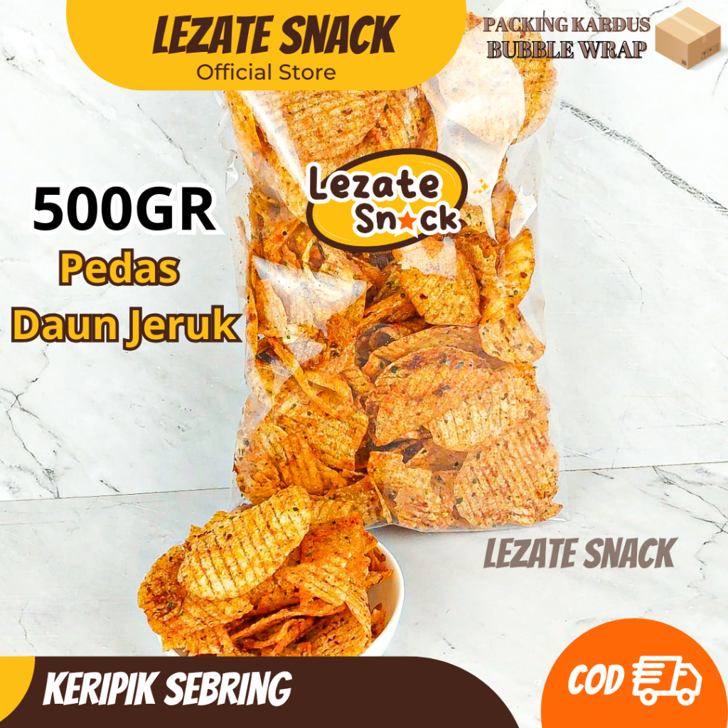 

Kripca Pedas Daun Jeruk 500GR Kiloan Murah Enak Renyah / Keripik Kaca Pedes Bulat Kripik Beling Juragan Lalada WAP SHOP