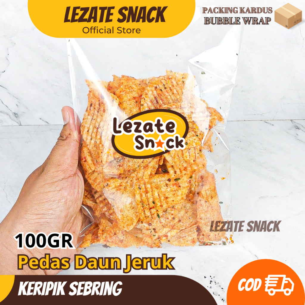 

Kripca Pedas Daun Jeruk 100GR Kiloan Murah Enak Renyah / Keripik Kaca Pedes Bulat Kripik Beling Juragan Lalada SEDAP SNACK