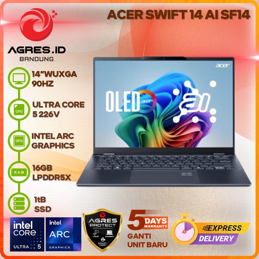ACER SWIFT 14 AI SF14-51 ULTRA 5 226V 16GB 1TB 14" WUXGA OLED 60HZ