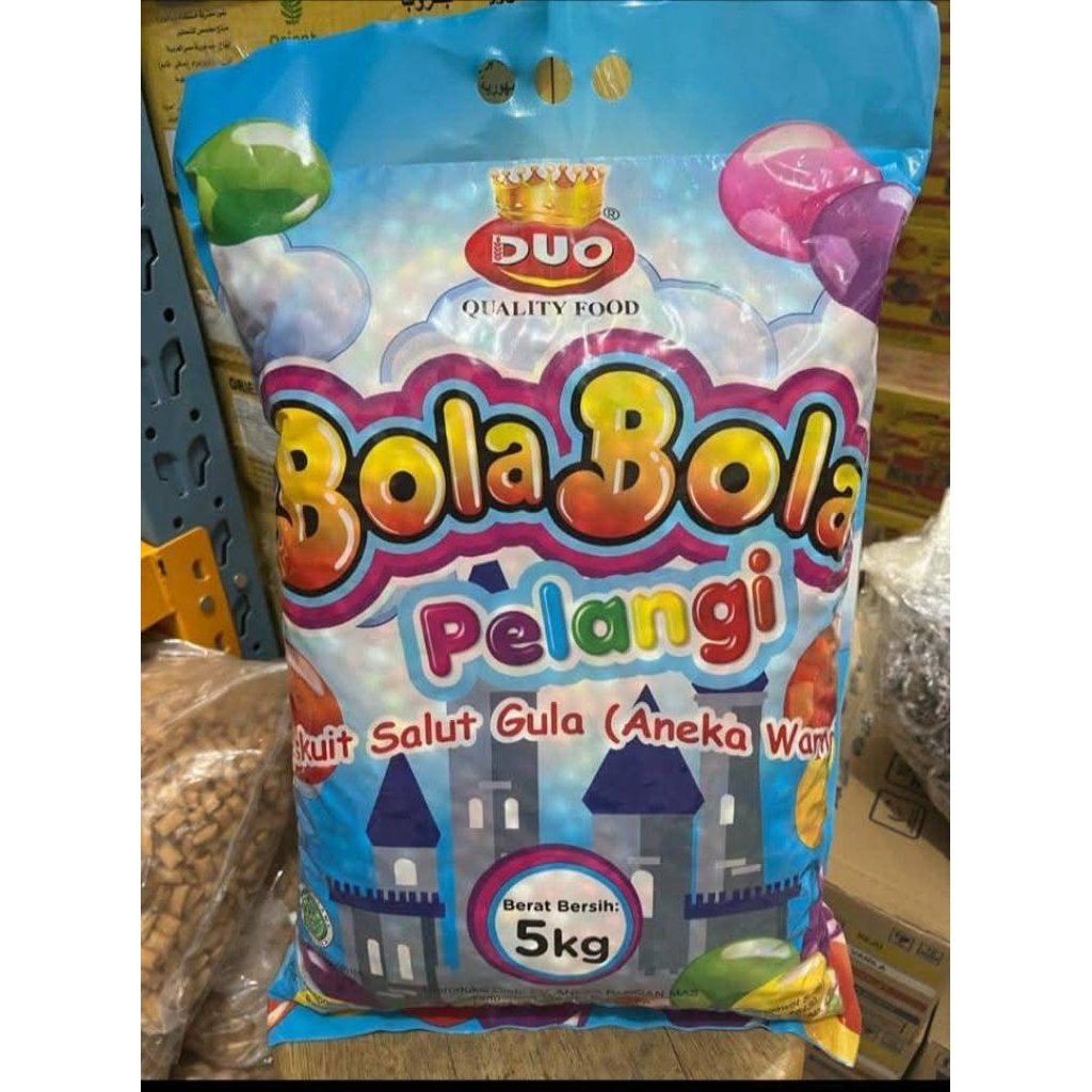 

READY MEDAN | HALAL| BOLA BISKUIT PELANGI KEMASAN 500 GR