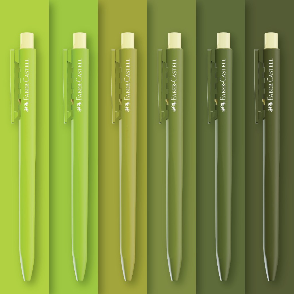 

Faber Castell Ballpoint Pen KP7 Green Series (P7 GEL) tinta hitam 1 box 12 pcs