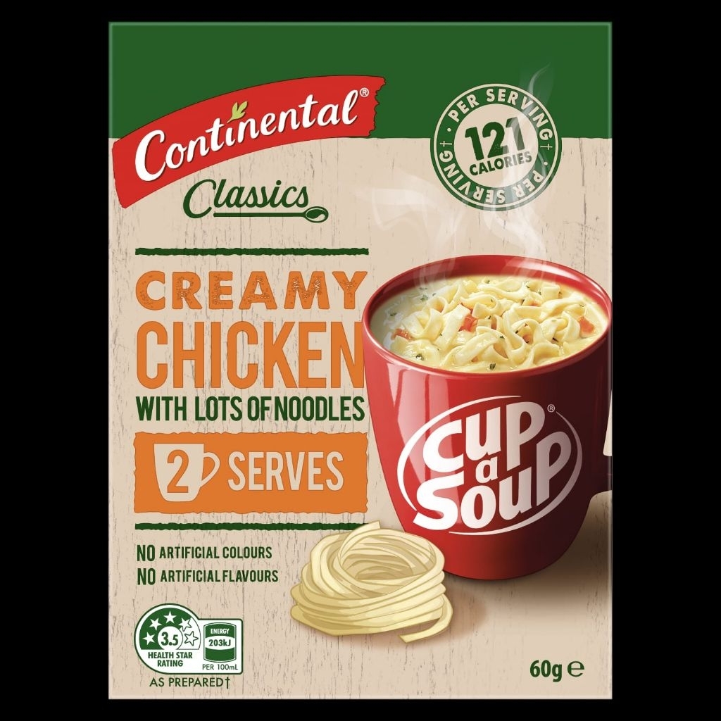

Continental Classic Cup A Soup Creamy Chicken With Lots Of Noodles