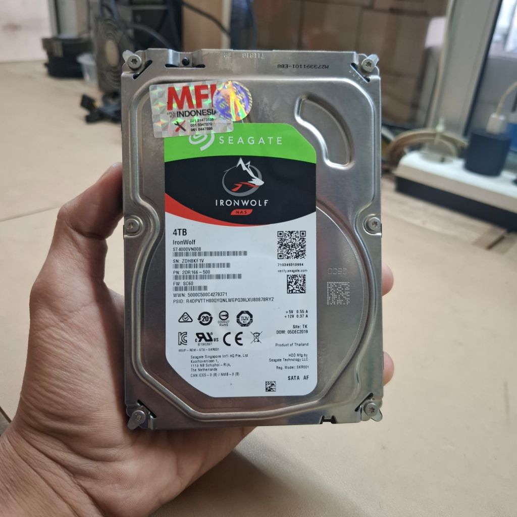 Hardisk 4Tb Seagate Ironwolf MFi Like New