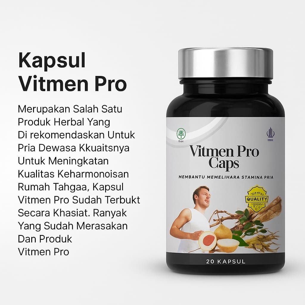 KEMASAN BARU VITMEN PRO ORIGINAL / VIT MEN ASLI ORIGINAL / KAPSUL RAMUSIR ADAWIYAH 99