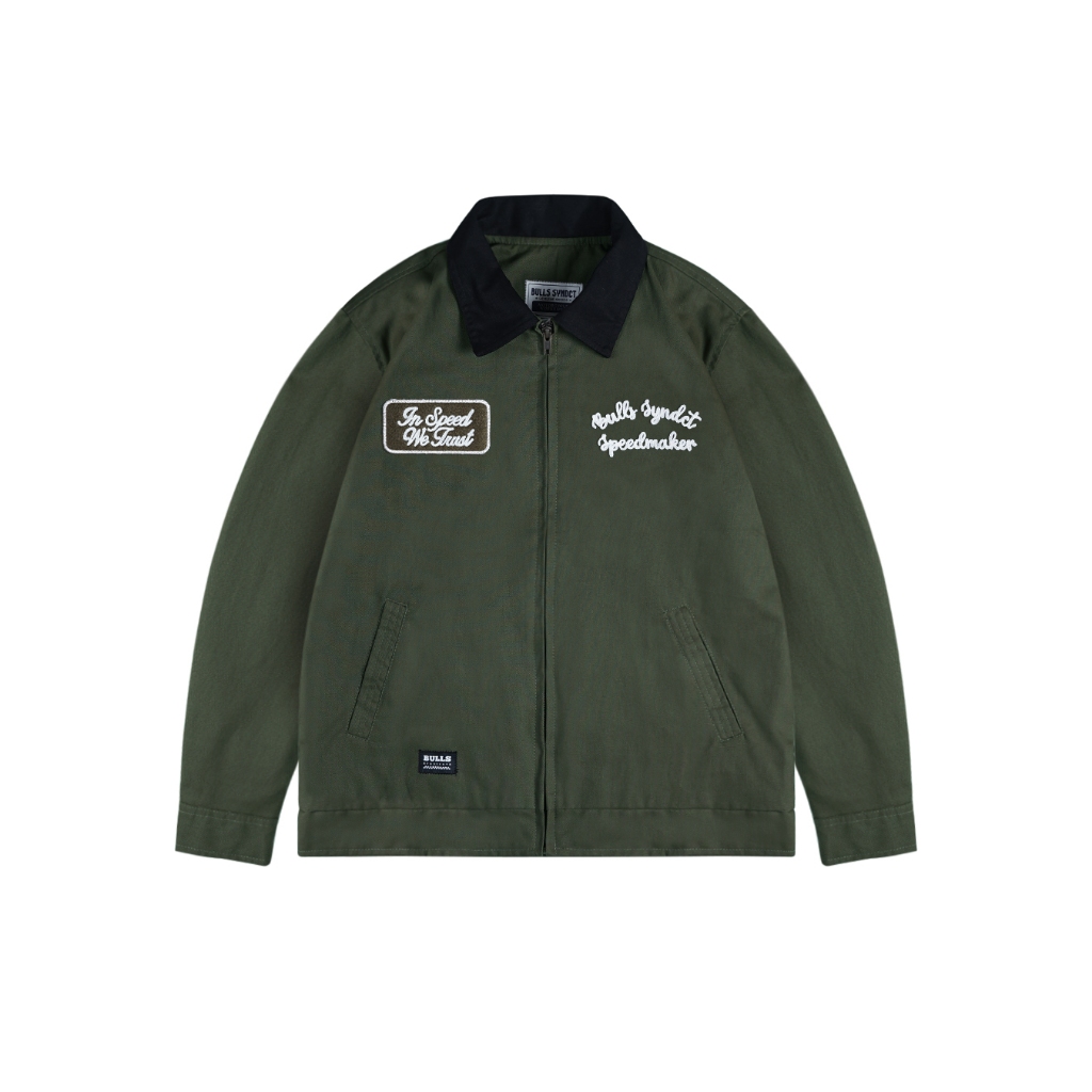 BULLS SYNDICATE Deck Jacket | Achiles Green Army