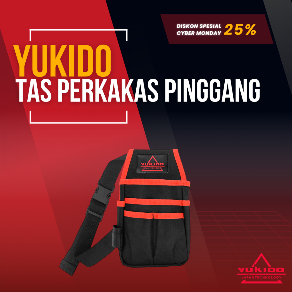 YUKIDO TAS PERKAKAS PINGGANG KUNCI / Tas Perkakas