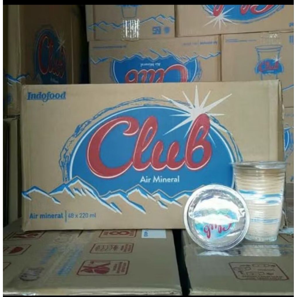 

Club Gelas 220 ml isi 48 cup