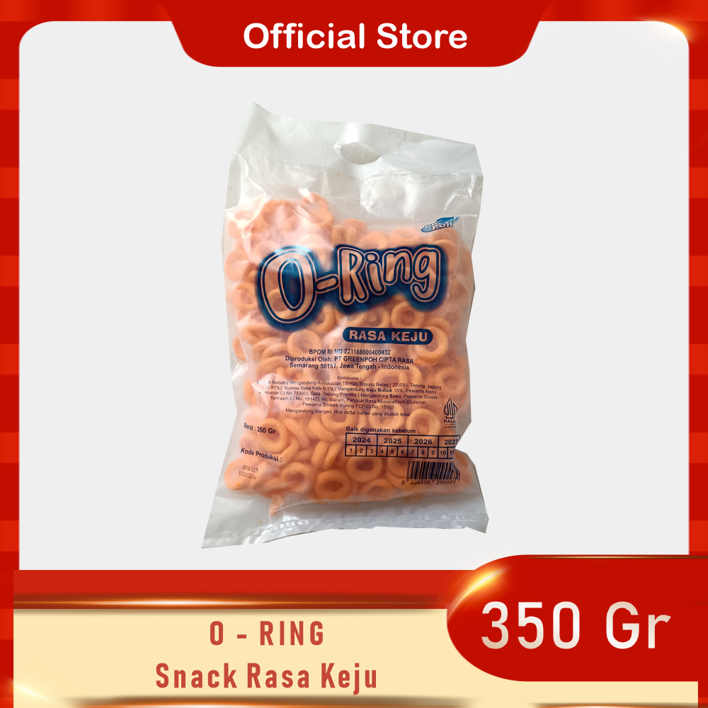 

O-Ring Makanan Ringan Snack Rasa Keju 350 G