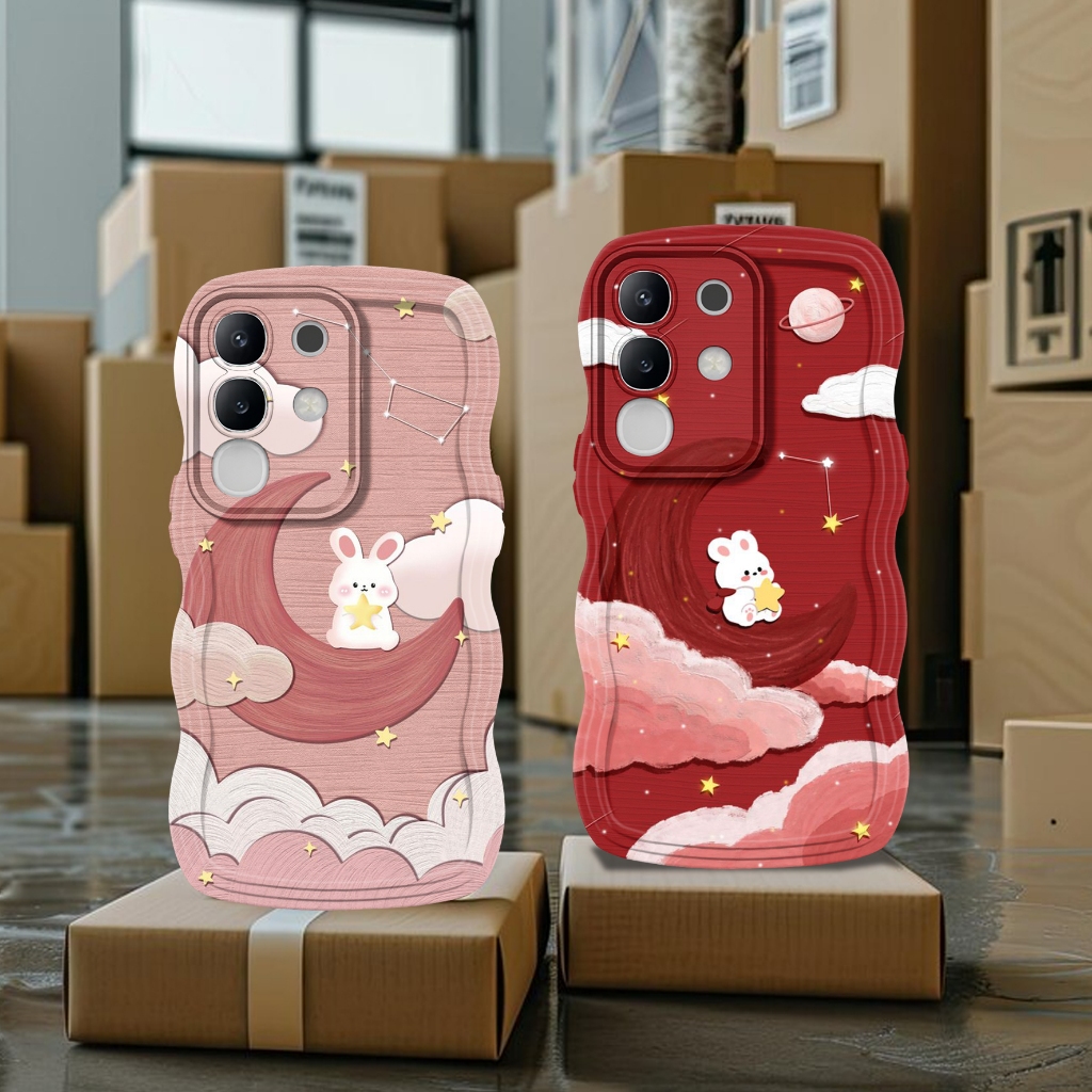 Case Vivo Y29 4G Terbaru 2025 Softcase Gelombang Vivo Y29 4G Y28 4G Y02 Y03 Y22 Y20 Y30 Y19S - HGV8