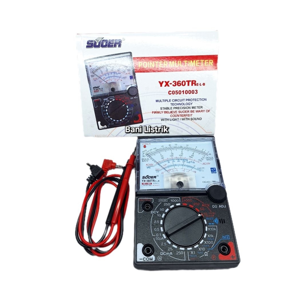 Multitester Multimeter Jarum Analog Suoer Buzzer Avometer Berkualitas