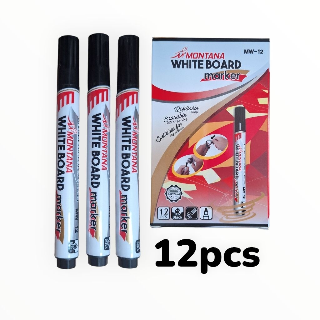 

WHITE BOARD Marker Dan MONTANA/ Spidol Besar/Spidol Papan Tulis Bisa di Hapus