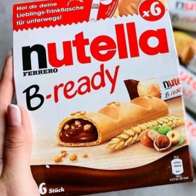 

[oddsolshop] pekanbaru/Nutella B Ready 132GR Wafer Olesan Kacang Hazel Cokelat Chocolate Hazelnut