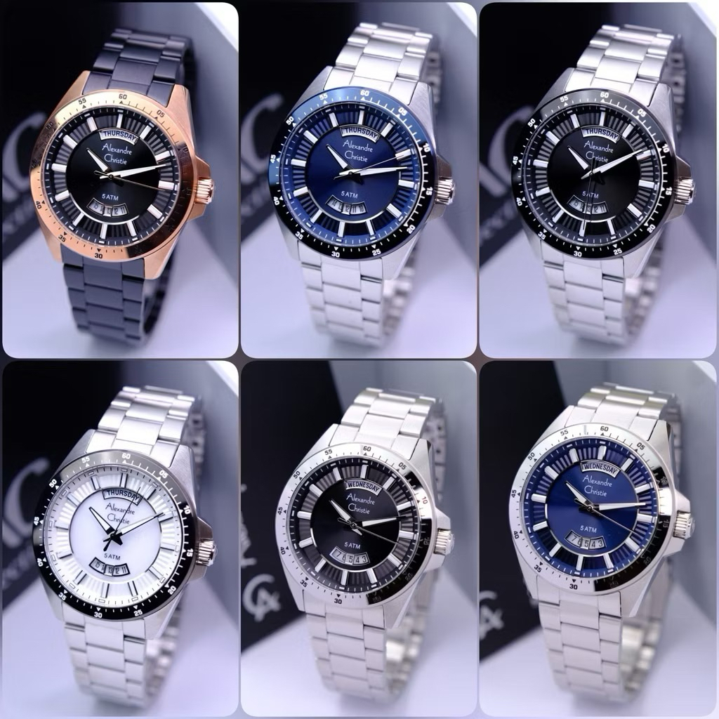 JAM TANGAN PRIA ALEXANDRE CHRISTIE AC 6678 AC6678 ORIGINAL GARANSI RESMI 1TAHUN