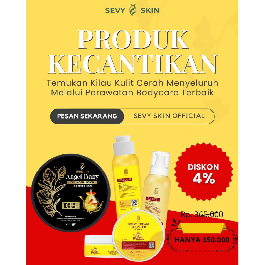 PROMO  bundling sevy skincare perawatan kecantikan memutihkan mencerahkan kulit bpom gratis ongkir h