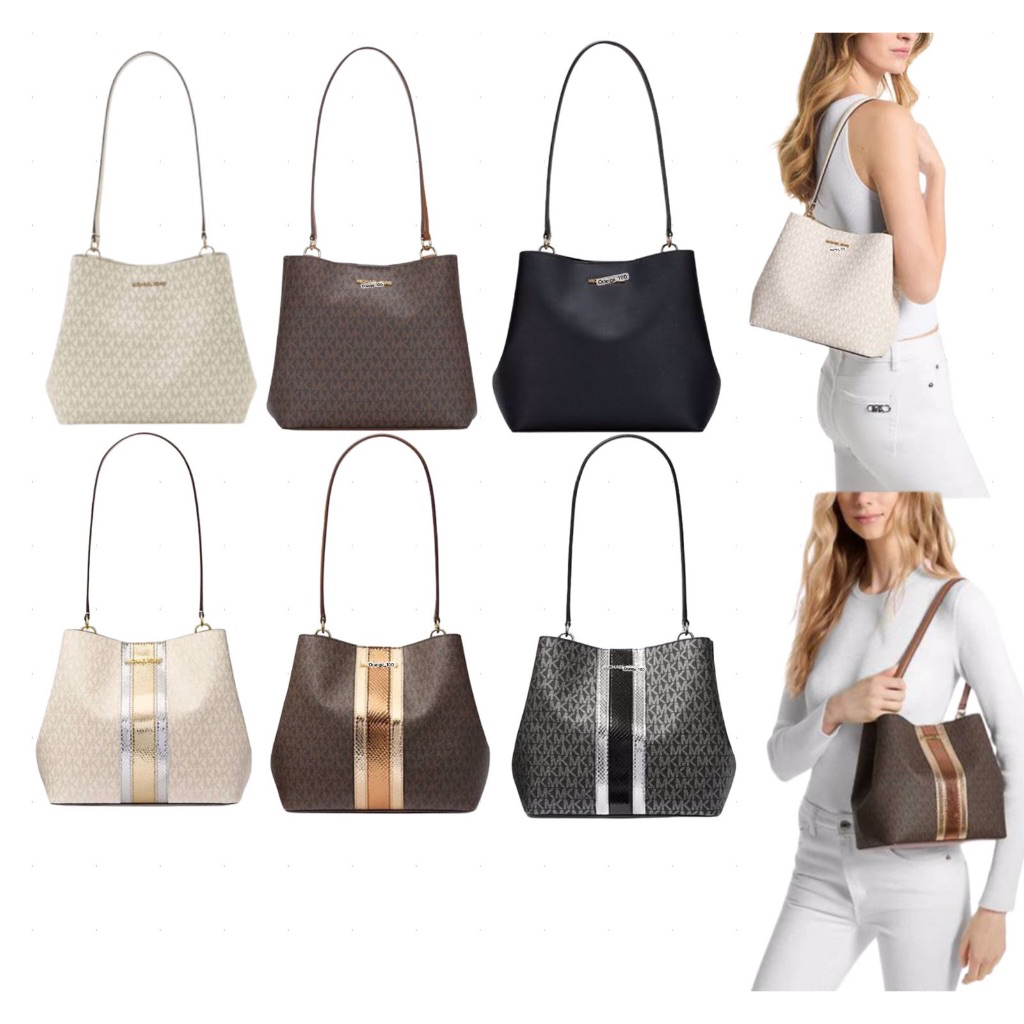 TAS WANITA MK PRATT MEDIUM SHOULDER BAG ORIGINAL