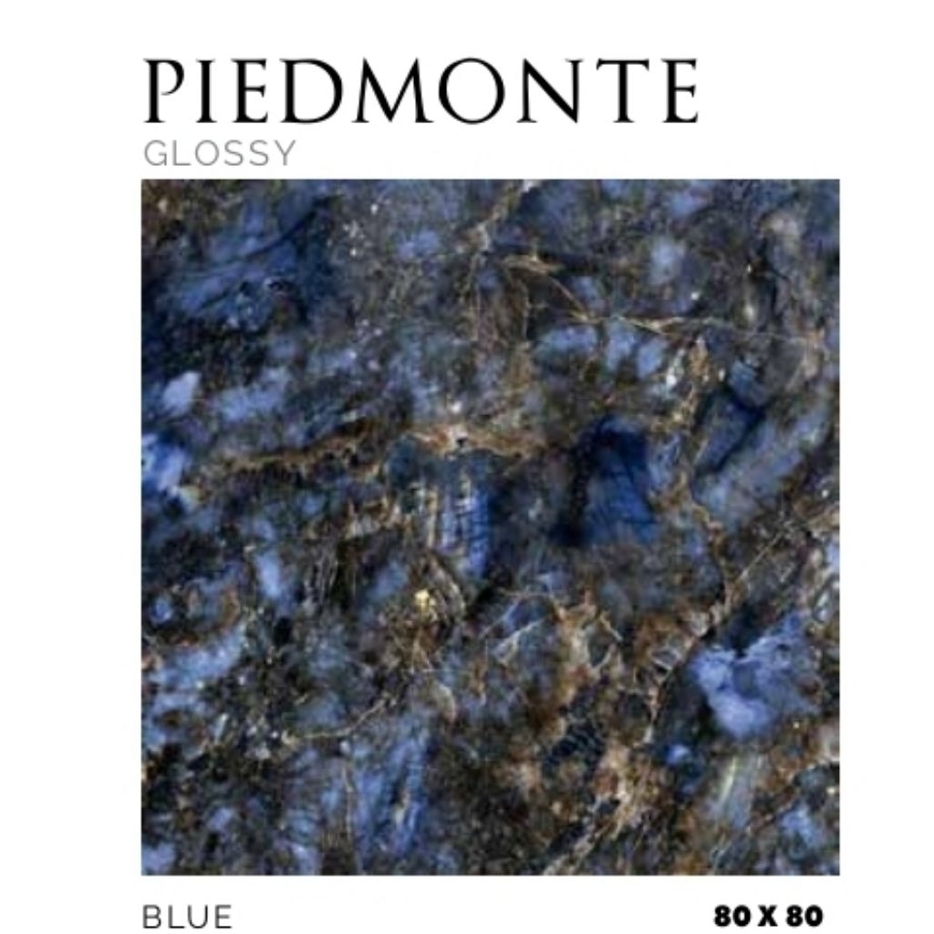 KERAMIK MEREK PLATINUM TYPE PIEDMONTE BLUE UKURAN 80X80 GLOSSY