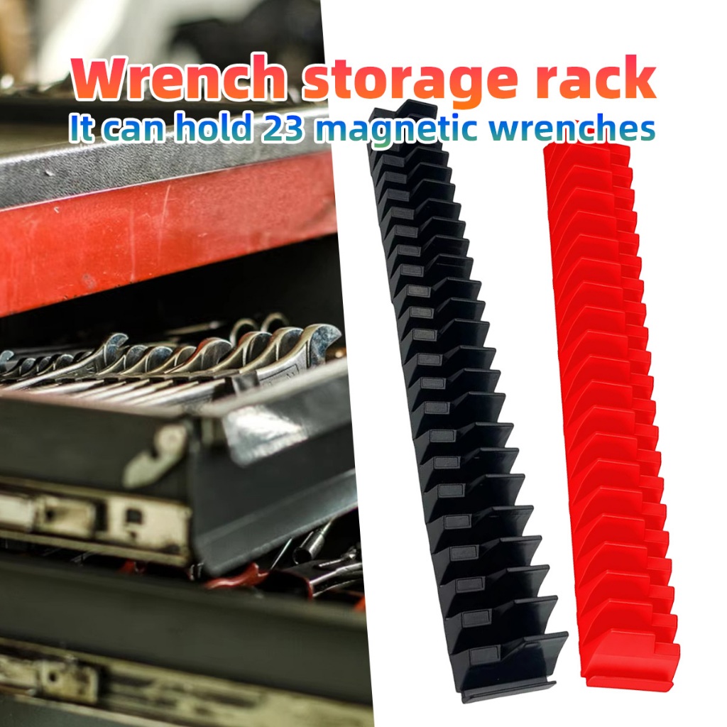 Portable Rak Kunci Pas 23 Slots Magnet Tool Holder Wrench Holder Utk Set Kunci Pas/Wrench Set