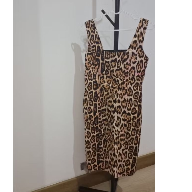 Preloved - Leopard Sleeveless Dress/Dress macan tutul ( merk alice + olivia)