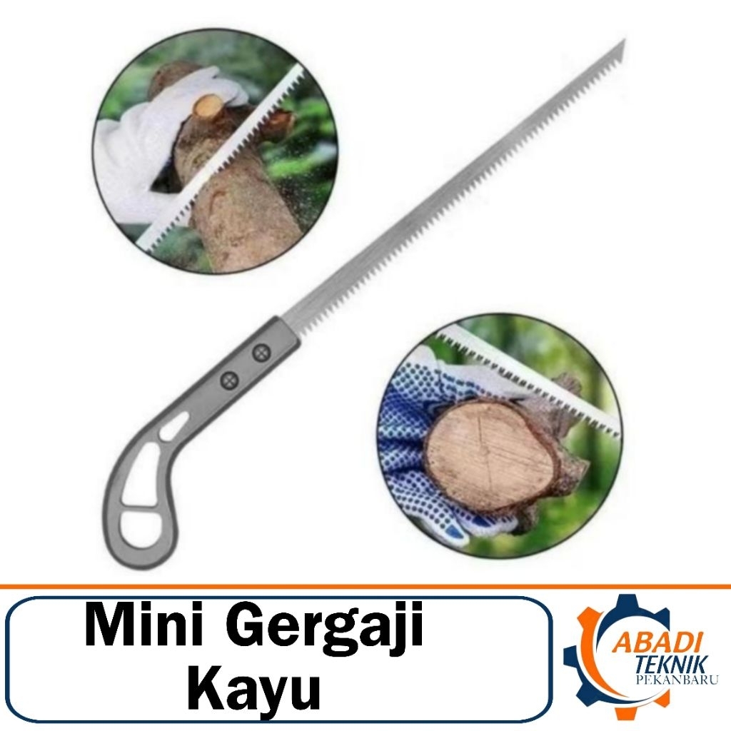 Mini Hand Saw Lancip Tajam Gergaji Tangan Kayu Manual Kecil