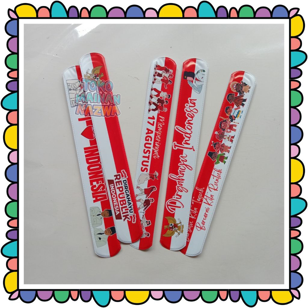 

Gelang Mistar Gelang Penggaris Merah Putih [5 pcs]